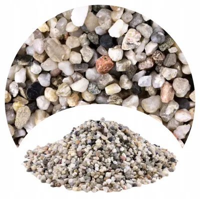 Immagine prodotto di Ghiaia per acquario in quarzo grigio 3-5 mm, substrato naturale per piante, confezione 24 kg