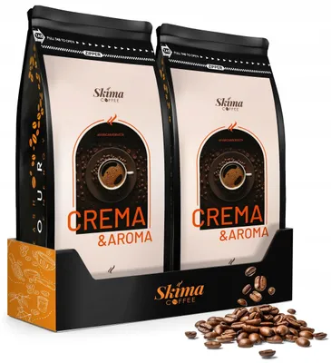 Produktbild von Kaffeebohnen 2 x 1 kg CREMA&AROMA frisch geröstet für Vollautomaten