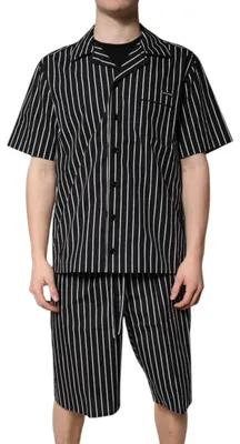 Produktbild von Dolce & Gabbana Herren Schlafanzug aus Baumwolle in Schwarz