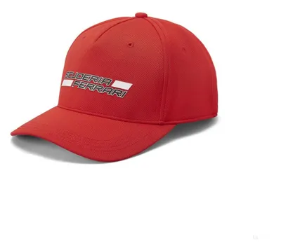 Obrázok produktu pre Čiapka s kšiltom, červená, pre dospelých, s logom Ferrari Scuderia