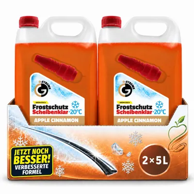 Produktbild von 2x5L G-XTREME Scheibenfrostschutz Apple Cinnamon 10L bis -20°C gebrauchsfertig