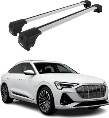 Produktbild von Dachträger Grundtäger für Audi Q8 e-Tron 2022-2026 75kg Aluminium Silber 2 tlg