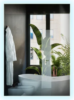 Produktbild von Wallfluent Spiegel - Badspiegel LED Rechteckig - Beleuchtung Wandspiegel - 70 cm x 50 cm - (Kaltweiß 6500K)