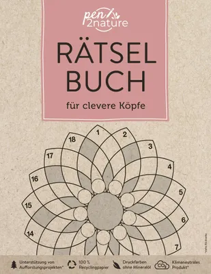 Produktbild von Rätselbuch für clevere Köpfe. Bunter Rätselmix für Erwachsene