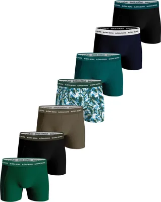 Produktbild von Björn Borg - Herren - Boxershorts Aus Baumwoll-Stretch, 7er-Pack - Blau/Braun/Bunt/Grün/Marine/Schwarz - Gr. S