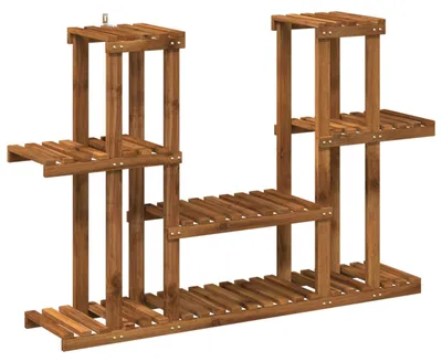 Immagine prodotto di vidaXL Porta piante in legno massello di acacia, naturale, 123 x 25 x 78,5 cm
