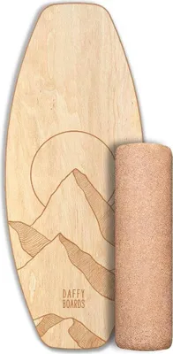 Produktbild von Daffy Boards Allrounder Balance Board Set mit Korkrolle - Design: Sundowner