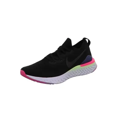 Produktbild von Nike Epic React Flyknit 2, Laufen, Männlich, Erwachsener, Schwarz, Blau, Pink, Weiß, Einfarbig, Schnürverschluss