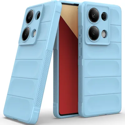Produktbild von Handyhülle für Xiaomi Redmi Note 13 Pro 4G Weich TPU Silikon Stossfest Anti-rutsch Hülle Blau
