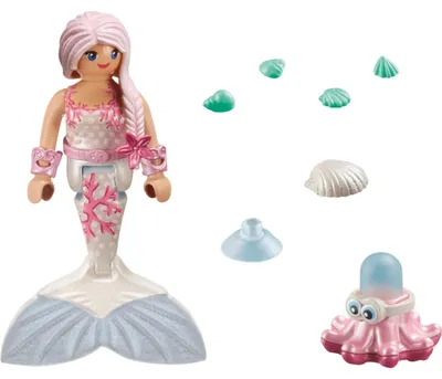 Produktbild von PLAYMOBIL 71477 Meerjungfrau mit Spritzkrake