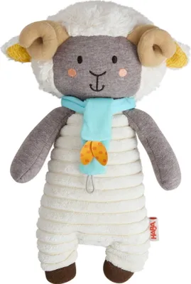 Immagine prodotto di HABA Bambola di stoffa unisex con ciuccio Widder Wollbert - Widder Wollbert - Altezza 26 cm