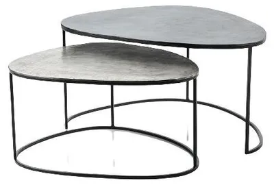 Productafbeelding van StarFurn Salontafel Set van 2 Lana Aluminium