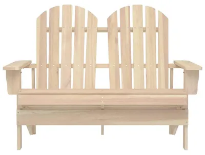 Image de vidaXL Banc de jardin Adirondack 2 places en bois massif de sapin