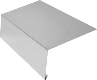 Produktbild von INEFA Rinneneinhang ohne Wasserfalz aus Aluminium 200cm, 1 Stück Silber Alublech für Dachentwässerung, Regenwasser ableiten, Dach zu Dachrinne
