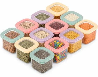 Vorratsdosen-Set 12-teilig, luftdicht, BPA-frei, 0,55 l