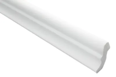 Produktbild von Zierleisten 20 cm Musterstück E-6 | leicht und stabil | extrudiertes Styropor | Stuckprofile | Decken-/ und Wandübergang | modern weiß | dekorativ | XPS | 32 x 33 mm
