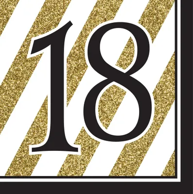 Produktbild von 16 Magical 18th Birthday Servietten 33cm