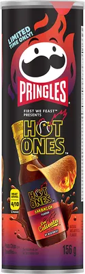 Produktbild von Pringles Hot Ones Los Calientes Barbacoa 158g