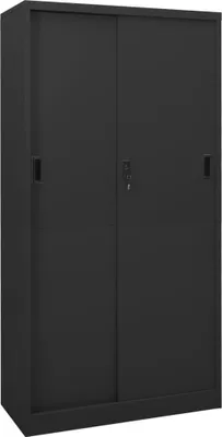 Obrázek produktu pro vidaXL Kancelářská skříň s posuvnými dveřmi antracit 90x40x180 cm Ocel