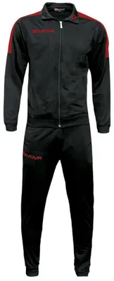 Immagine prodotto di Givova - Tuta da allenamento "Tuta Revolution" da uomo MR1327 (M) (nero/rosso)