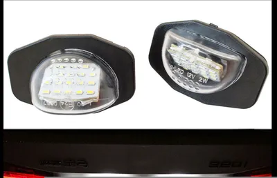 Produktbild von 2x LED PREMIUM Kennzeichenbeleuchtung für Toyota Corolla X Auris I II Sienna