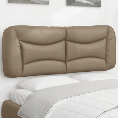 Produktbild von Design Kopfteil-Kissen Cappuccino-Braun 120 cm Kunstleder, Kopfteile 2024 Neu