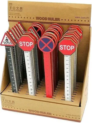 Image de Lineal 12cm Verkehrsschild (36 Stück) (Lineale und Schrein)