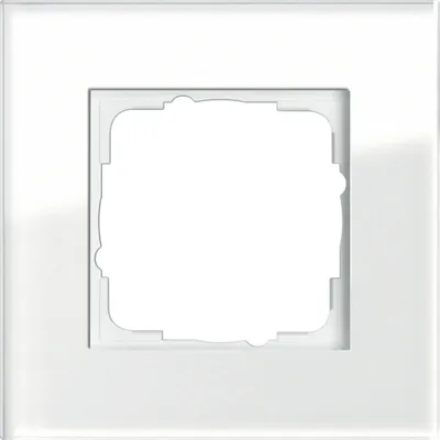 Produktbild von GIRA 021112 Abdeckrahmen 1fach Esprit Glas Weiß