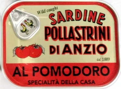 Immagine prodotto di Sardine in salsa di pomodoro 100 gr. - Pollastrini