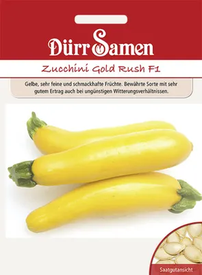 Produktbild von Dürr-Samen - Zucchini Gold Rush F1 - Saatgut - 0904