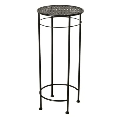 Zdjęcie produktu dla Stolik pomocniczy MANHATTEN, metalowy, okrągły, wysokość 70 cm, kolor czarny