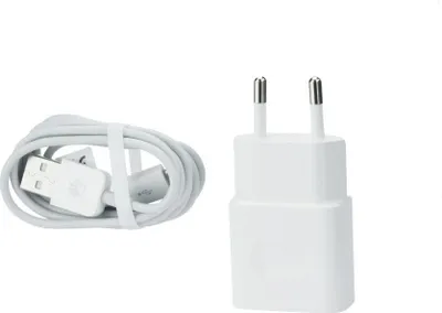 Image de Huawei - HW-050100E01 - Adaptateur secteur / chargeur + câble de charge micro USB - 1000mA - Blanc