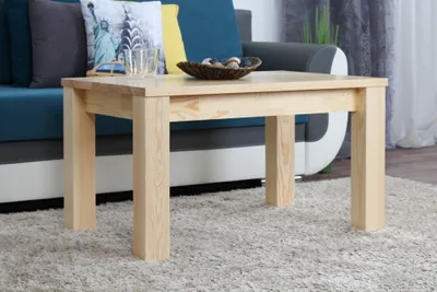 Produktbild von Beistelltisch Couchtisch Kiefer massiv Natur 50x90x60 cm