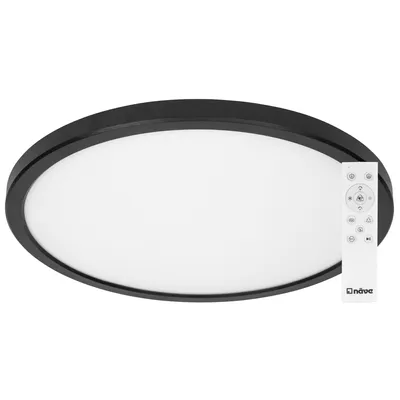 Zdjęcie produktu dla Lampa sufitowa LED, podświetlenie RGB, możliwość ściemniania, pilot zdalnego sterowania, D 29,3 cm
