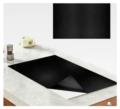 Produktbild von Große Silikon Schutzmatte für Induktionskochfelder, hitzebeständiges Wärmeisolierpad (90×54cm)
