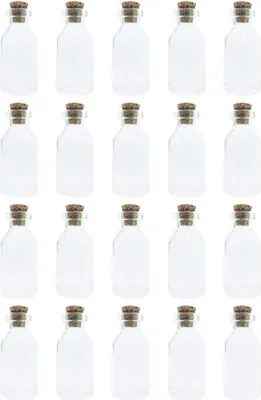 Produktbild von WYAN 20Pcs 5ML kleine Glasflasche,Mini Glasflaschen mit Korken,Luftdichte Flaschen mit Korken,Als Gastgeschenk Hochzeitsdeko Gewürzgläser