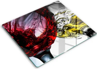 Produktbild von Abdeckung Glas - Küchenabdeckung - 60x52 cm - Abdeckplatte -Gläser Wein