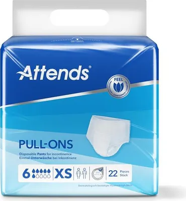 Productafbeelding van ATTENDS Pull-Ons 6 XS - 1 pak met 22 inleggers