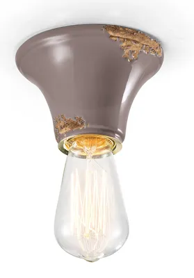 Zdjęcie produktu dla Lampa sufitowa Ferroluce Vintage Ø 10 cm