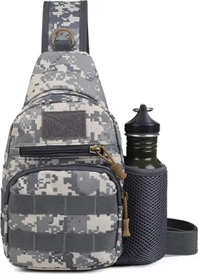 Produktbild von Taktische Umhängetasche in  AT-Digital, Molle Schultertasche, Bundeswehr Brusttasche, Outdoor-Multifunktionsbrusttasche