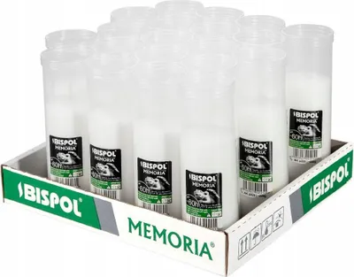 Zdjęcie produktu dla Wkłady do zniczy parafinowe BISPOL P220 60H 20szt.