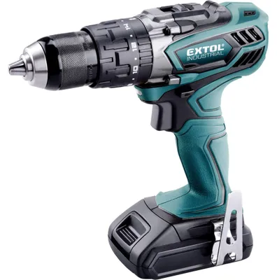 Produktbild von EXTOL INDUSTRIAL Akku-Bohrschrauber mit Schlagfunktion, 18V Li-Ion, 8791110
