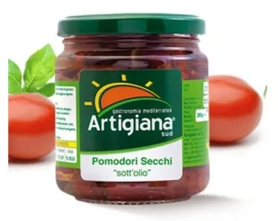 Zdjęcie produktu dla Pomidory suszone z ziołami 280 g Artigiana