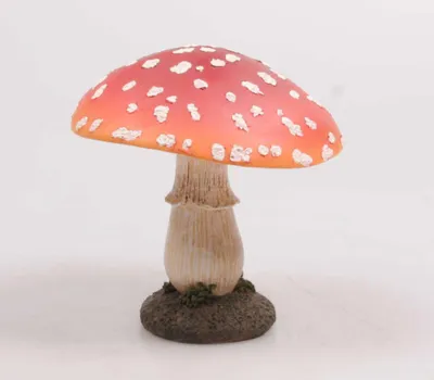 Zdjęcie produktu dla Dekoracja do domu/ogrodu – figurka grzyba – muchomor – 9 x 13 cm