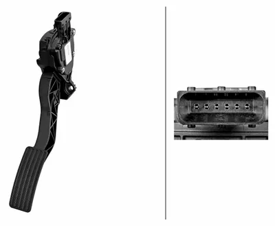 Produktbild von Sensor Fahrpedalstellung Schaltgetriebe 6-polig HELLA für CHANGAN
