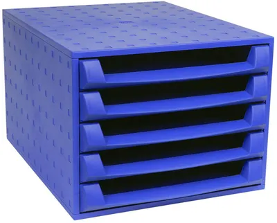 Produktbild von Exacompta 221101D, 387 x 284 x 218 mm, Blau, Polypropylene