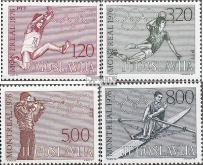 Produktbild von Briefmarken Jugoslawien 1976 Mi 1656-1659 (kompl.Ausg.) postfrisch Olympische Sommerspiele