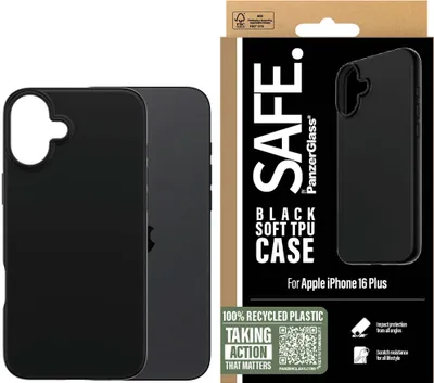 Image de Coque SAFE TPU Noir iPhone 16 Plus