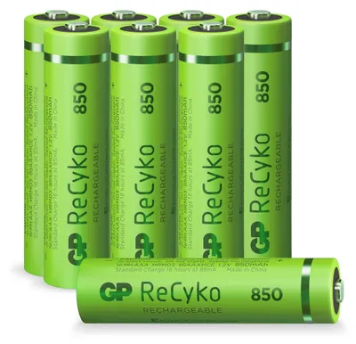 Produktbild von AAA Micro Akku GP NiMH 850 mAh ReCyko 1,2V 8 Stück