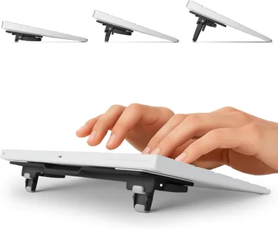 Obrázek produktu pro Stojan na monitor GPG2 ESC, podstavec pod klávesnici pro stůl, kompaktní naklápěcí podstavec s 3 nastavitelnými úhly pro ergonomické psaní